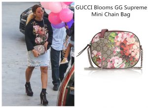 gucci blooms gg supreme mini chain bag